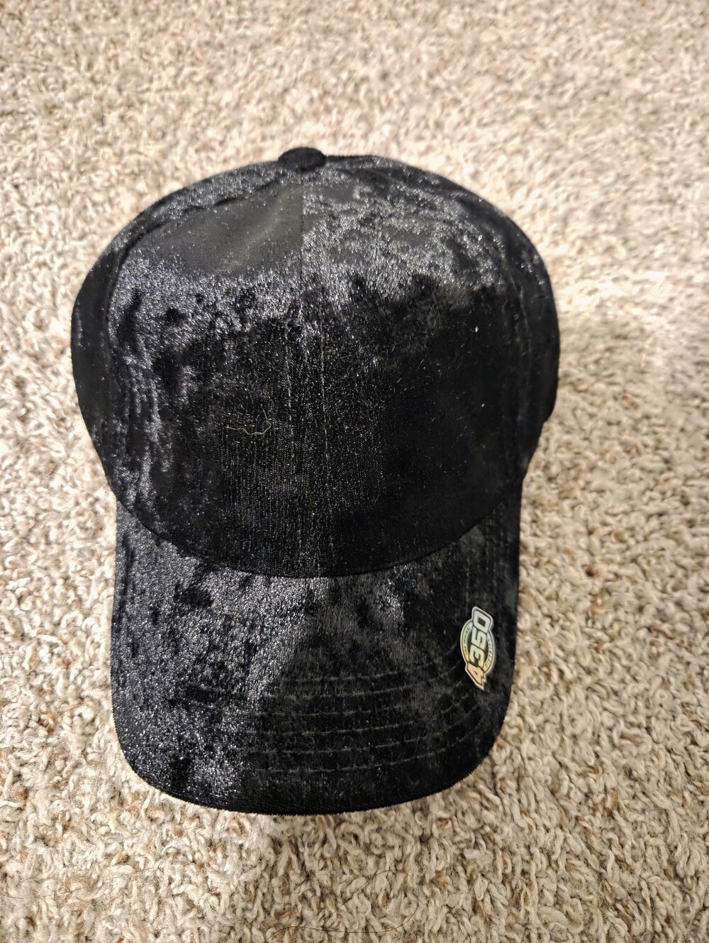 Black Velvet Baseball Cap